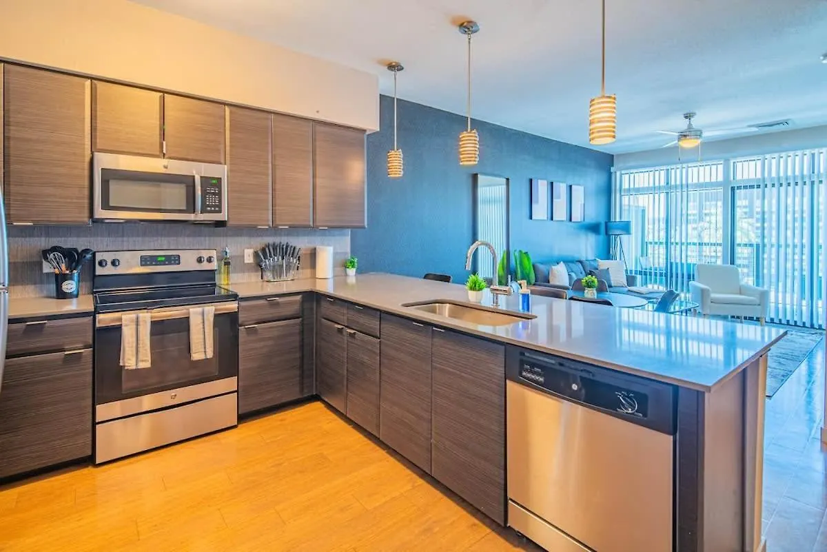 Apartmán Fancy 1Bd - Dt Phx - Parkin, Gym, Pool - Sleeps 6 Phoenix 0*,